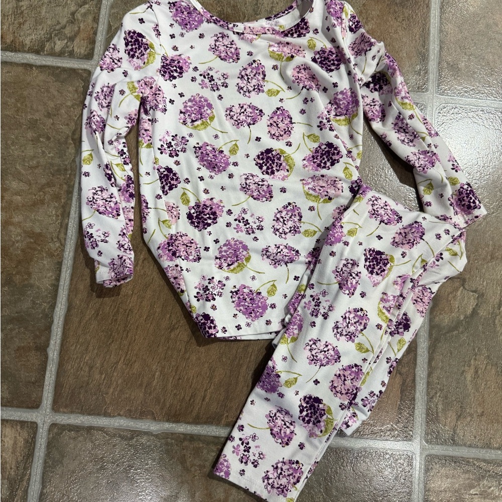 Sweet Honey Floral Kids Pajamas Set